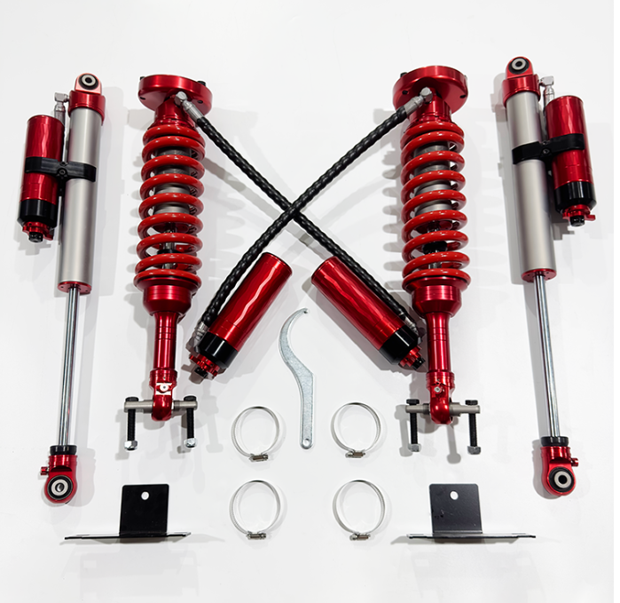 Ford F150 High-low speed 3-way adjustable shock absobers triple-adjustable 2.5 SHOX factory high performance offroad/4×4/overland/racing shocks/shox 2 inches lift  hard and soft adjustable, wi...