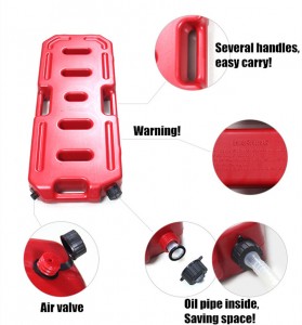 30L Plastic Fuel Oil Diesel Gasoline Tank Pourer Jerry Can