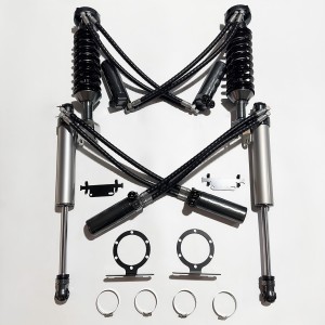 DODGE RAM 1500 Double hose SHOX factory high performance offroad/4×4 racing shocks/shox 2.5 inch lift, compression +rebound adjustable, with remote reservoir