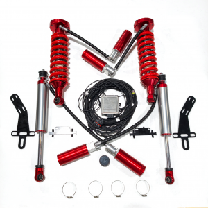 BYD LEOPARD 5 DENZA 5 CDC Nitrogen shocks Electronic control 2.5 SHOX factory high performance offroad/4×4/racing shocks 2 inches lift, hard and soft adjustable, with remote reservoir/subtank