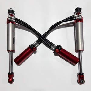 FORD F-450 Super Duty 2-way adjust Double hose SHOX factory high performance offroad/4×4 racing shocks/shox 2.5 inch lift  compression +rebound adjustable, with remote reservoir