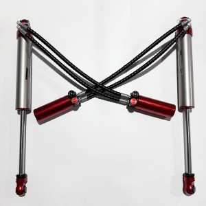 FORD F-450 Super Duty 2-way adjust Double hose SHOX factory high performance offroad/4×4 racing shocks/shox 2.5 inch lift  compression +rebound adjustable, with remote reservoir