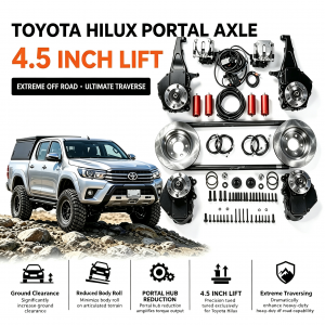 Toyota Hilux Vigo Revo Portal Axle Portal Gear Lifts Portal Hubs Drop Axle Gear Reduction Hubs 4.5 inch lift high performance offroad/4×4/overland/racing suspension