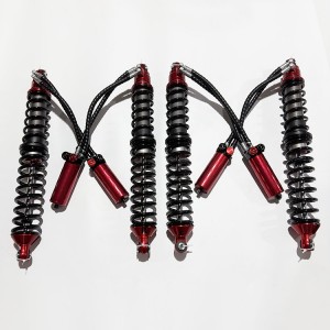 2.5 Double hose coilovers 2-way adjust SHOX factory high performance offroad/4×4/overland/racing coilover shocks/shox  for BAJA UTV /JEEP Wrangler /Racing cars, hard and soft adjustable, with remote reservoir/subtank