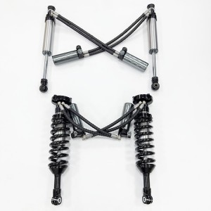 TOYOTA 4-RUNNER Double hose SHOX factory high performance offroad/4×4 racing shocks/shox 2.5 inch lift, compression +rebound adjustable, with remote reservoir