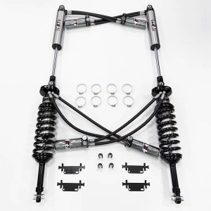 FORD RAPTOR F-150 6.2  Double hose SHOX factory high performance offroad/4×4 racing shocks/shox 2.5 inch lift, compression +rebound adjustable, with remote reservoir