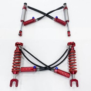 BAIC BJ40plus/BJ40C,Double hose SHOX factory high performance offroad/4×4 racing shocks/shox 2.5 inch lift for BAIC BJ40plus/BJ40C, compression +rebound adjustable, with remote reservoir