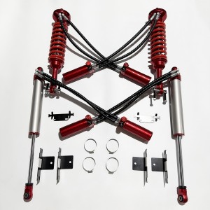 FORD F-150 3.5TT Double hose SHOX factory high performance offroad/4×4 racing shocks/shox 2.5 inch lift, compression +rebound adjustable, with remote reservoir